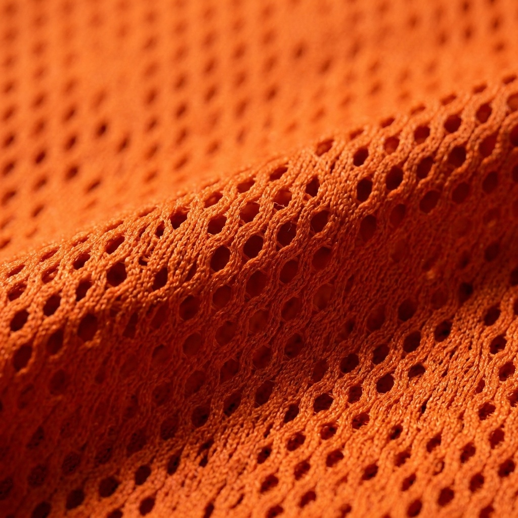 Mesh fabric weave texture of the Court Vision Basketball Jersey
